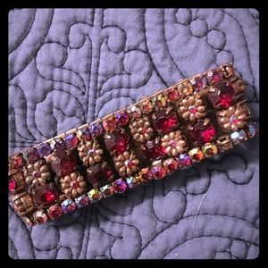 Multitone Fushia Stretch Bracelet